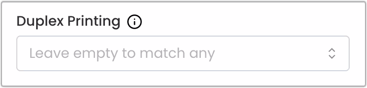 Filter: Duplex Printing